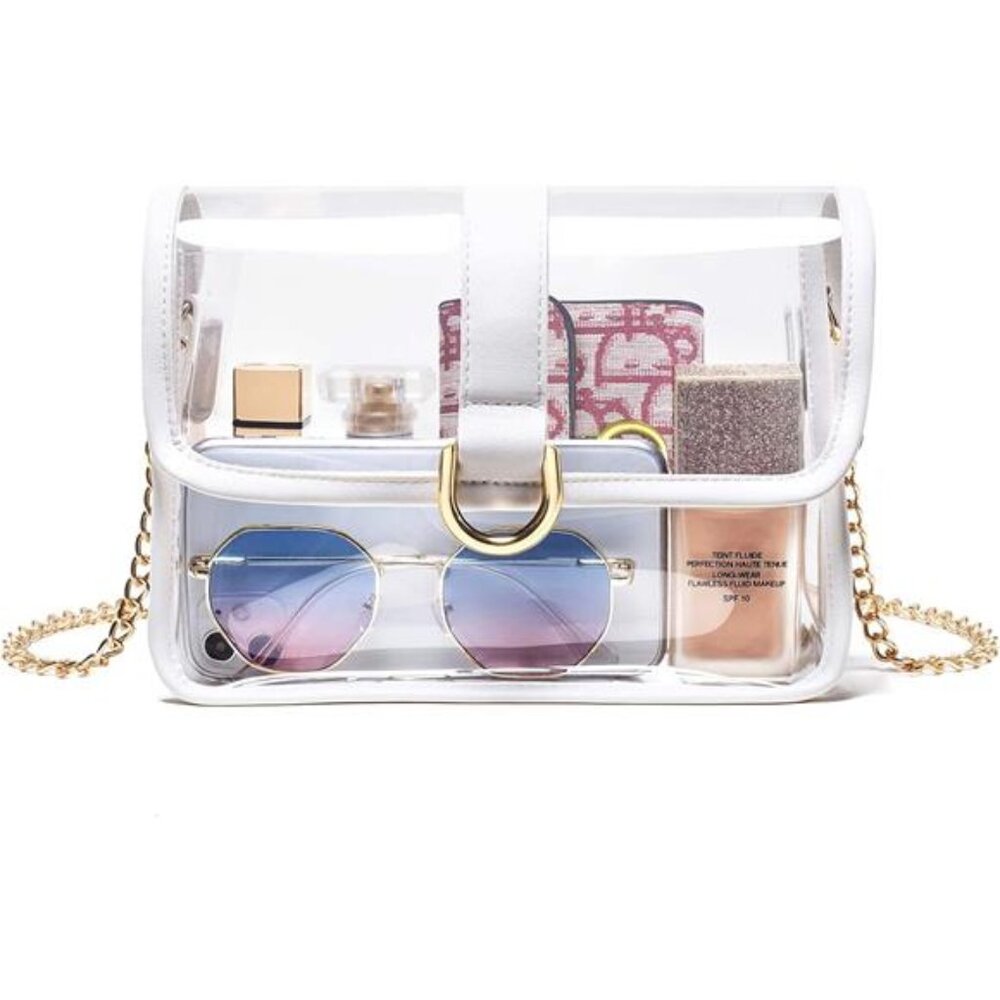 Clear Purse - Stadium Approved Clear Crossbody Bag for Women, Concert, Sport